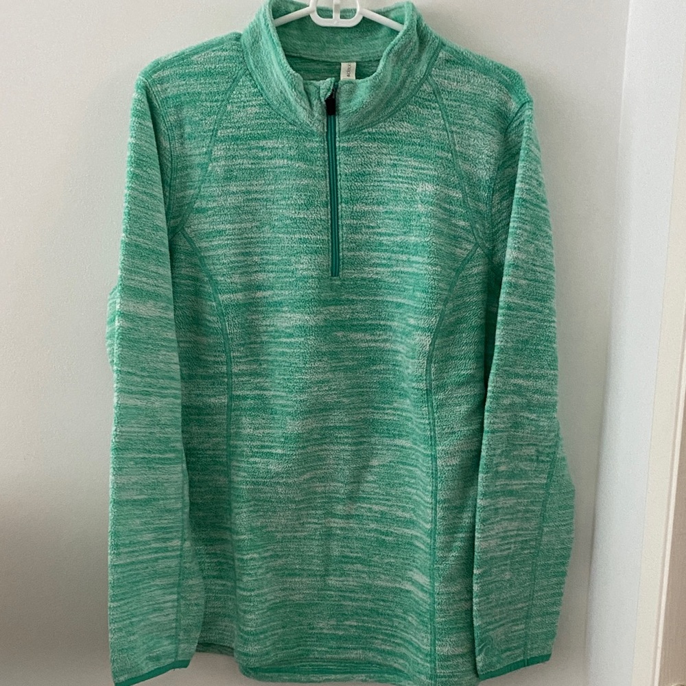 Ideology Mint Green Marled Quarter-Zip